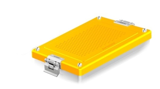 [A1jaune] Container perforé modèle A - couleur jaune- Aygün - Delynov