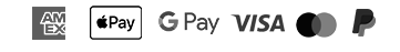 Payer avec votre Amex, Google Pay, Apple Pay, CB, Visa, MasterCard, PayPal.