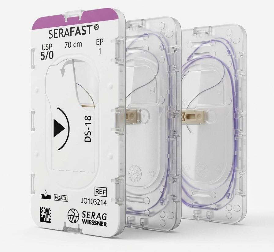 Fil de suture SERAFAST résorbable - conditionnement 3 sutures - Serag-Wiessner - Delynov