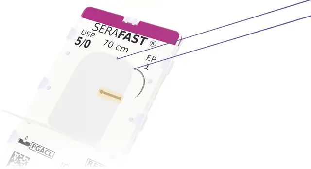 SERAFAST 5/0 DS-15, cartouche et aiguille