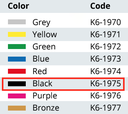 Couvercle perforé K6-1975 - couleur noir - MINI MODEL 315X140 MM - Aygün - Delynov