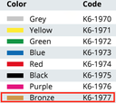 Couvercle perforé K6-1977 - couleur brun - MINI MODEL 315X140 MM - Aygün - Delynov
