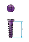 Mid Emergency Self Tapping Purple OD - 1.8 L - 5 - JEIL Medical