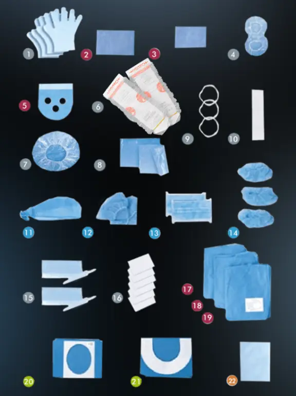 Kit chirurgical Protect par 1 Carton de 5 pièces (kits stériles) - Hygitech