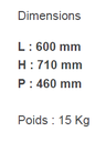 Lave-mains d’hygiène Electronique 600X710X460 mm