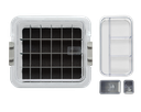 Tubs à matériaux complète avec accessoires (31,9 x 28,5 x 10,2 cm) blanc - ZIRC