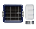 Tubs à matériaux complète avec accessoires (31,9 x 28,5 x 10,2 cm) bleu foncé - ZIRC