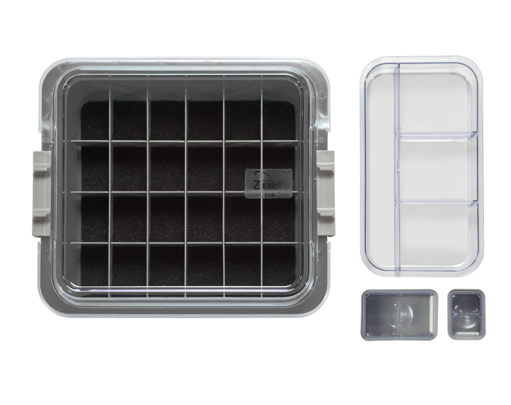 Tubs à matériaux complète avec accessoires (31,9 x 28,5 x 10,2 cm) gris - ZIRC