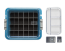 Tubs à matériaux complète avec accessoires (31,9 x 28,5 x 10,2 cm) néon bleu - ZIRC