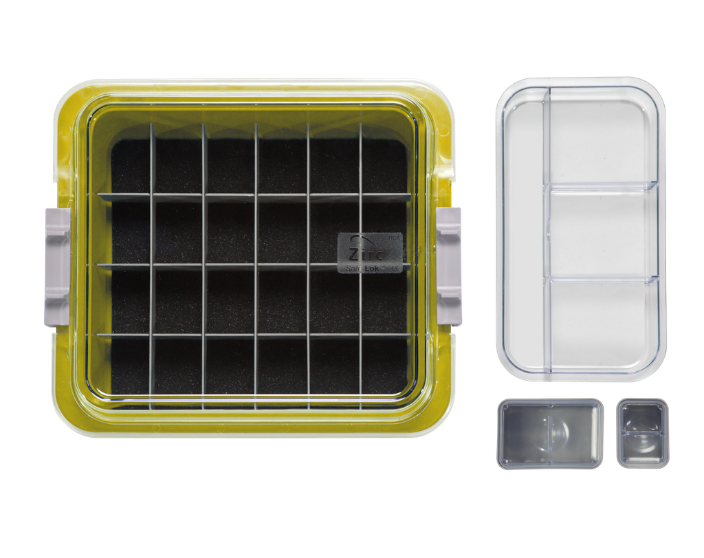 Tubs à matériaux complète avec accessoires (31,9 x 28,5 x 10,2 cm) néon jaune - ZIRC