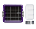 Tubs à matériaux complète avec accessoires (31,9 x 28,5 x 10,2 cm) néon violet - ZIRC
