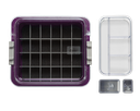 Tubs à matériaux complète avec accessoires (31,9 x 28,5 x 10,2 cm) prune - ZIRC