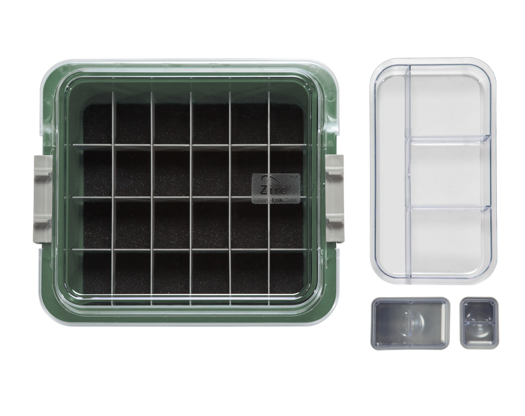 Tubs à matériaux complète avec accessoires (31,9 x 28,5 x 10,2 cm) vert - ZIRC