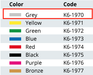 K6-1970 couvercle gris perforé - MINI MODEL 315X140 MM - Aygün - Delynov