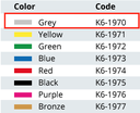 K6-1970 couvercle gris perforé - MINI MODEL 315X140 MM - Aygün - Delynov