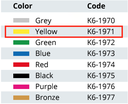 Couvercle perforé K6-1971 - couleur jaune - MINI MODEL 315X140 MM - Aygün - Delynov