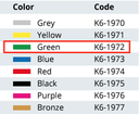 Couvercle perforé K6-1972 - couleur vert - MINI MODEL 315X140 MM - Aygün - Delynov