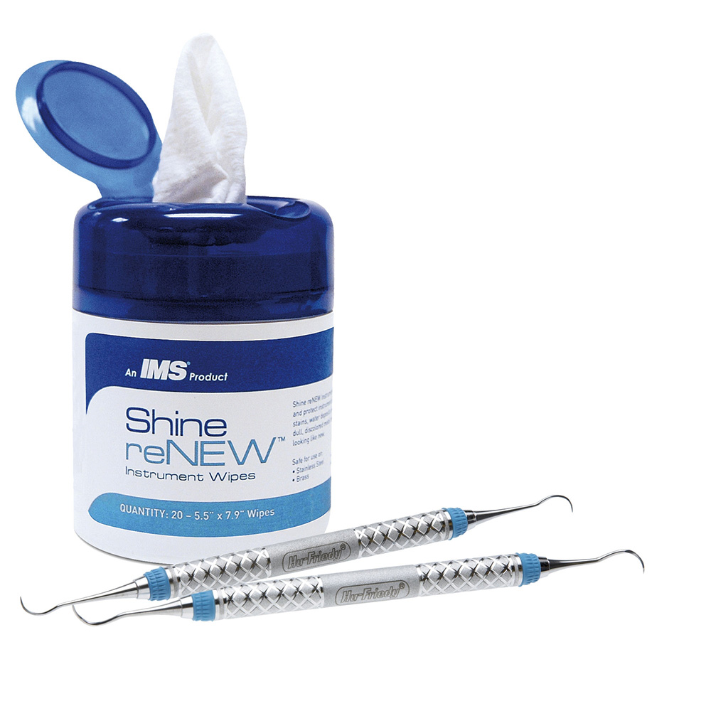 Sure! The translated product title in US English would be: IMS Shine reNEW Cleaning Wipes - Hu-Friedy (IMS-1455) - Delynov