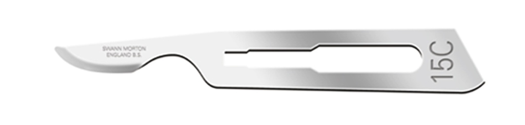 X100 blade. Sterile carbon steel N ° 15C (ST15C) Swann-Morton
