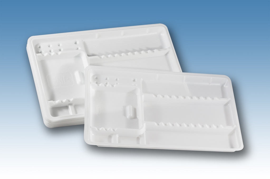 x400 plateau à rainures jetable 29x19 cm Monotray - Omnia - Delynov
