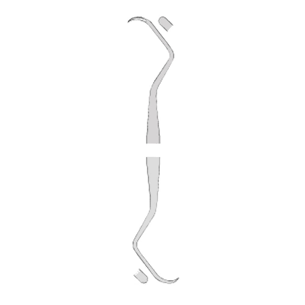 Delynov Swiss Curette for Implantology, Oral and Dental Surgery, Dentist, Bone Graft and Maxillofacial Surgery