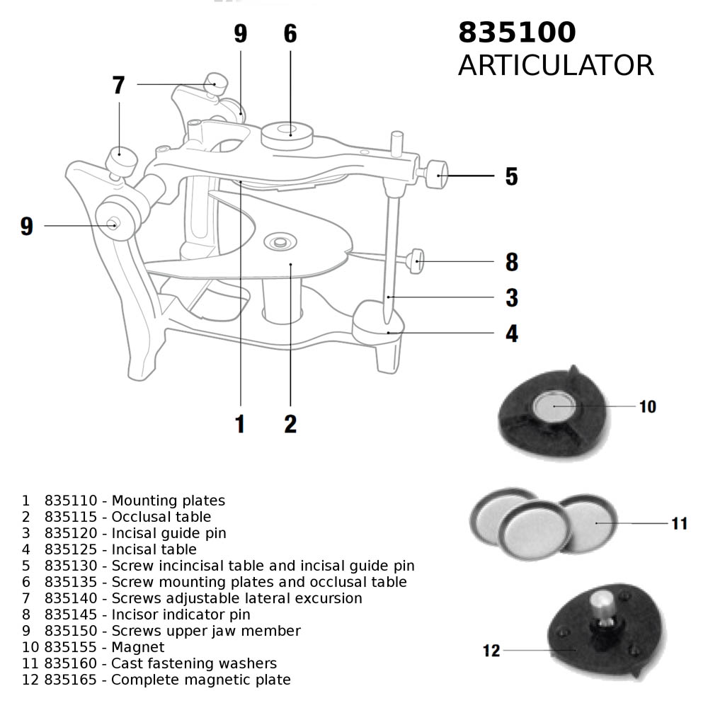 ARTICULATOR (835100) CORICAMA  - Delynov