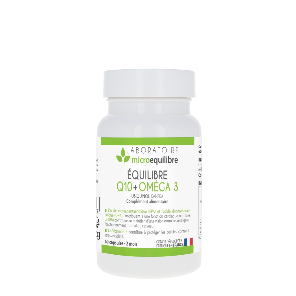 Dietary supplement balance Q10 + Omega 3 (equilibreq10omega3) - Microbalance Laboratory - Delynov