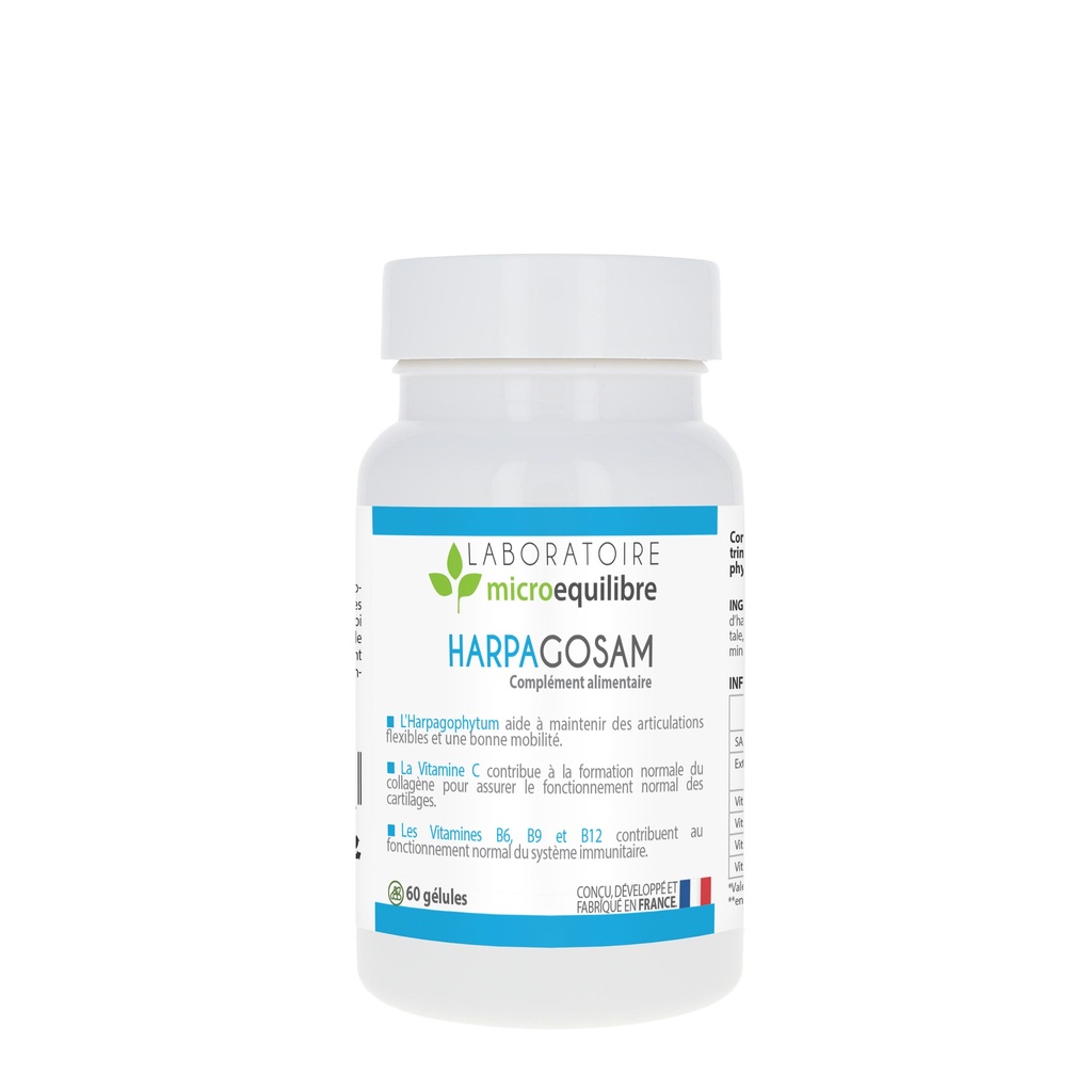 Complément alimentaire complexe Harpagosam Premium (equiharpa) - Laboratoire Microéquilibre - Delynov
