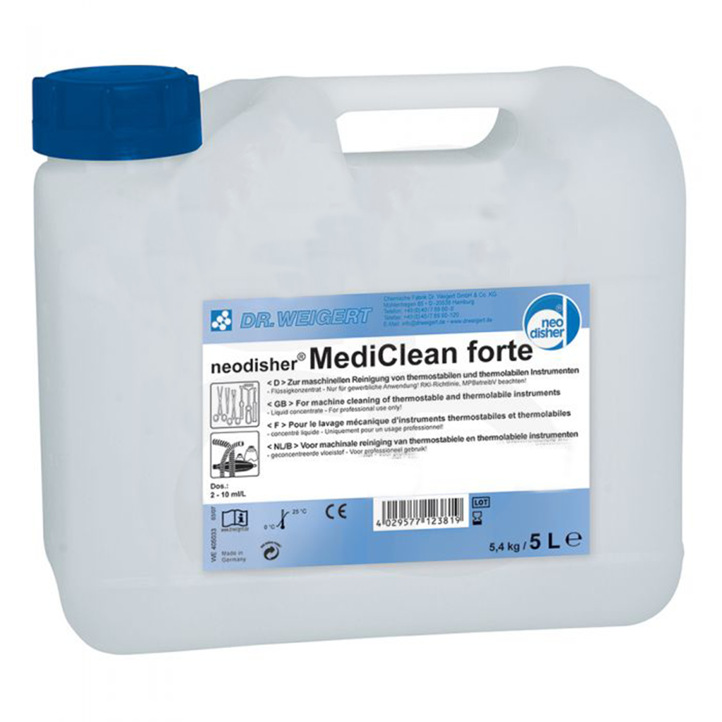 Neodisher Mediclean Forte 5L (405033) - Dr Weigert - Delynov translates to Neodisher Mediclean Forte 5L (405033) - Dr Weigert - Delynov in US English.
