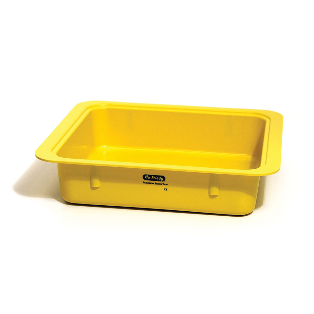 IMS Tub Bac en plastique jaune sans couvercle - Hu-Friedy - Delynov- Delynov - Quantité IMS Tub Bac en plastique jaune.