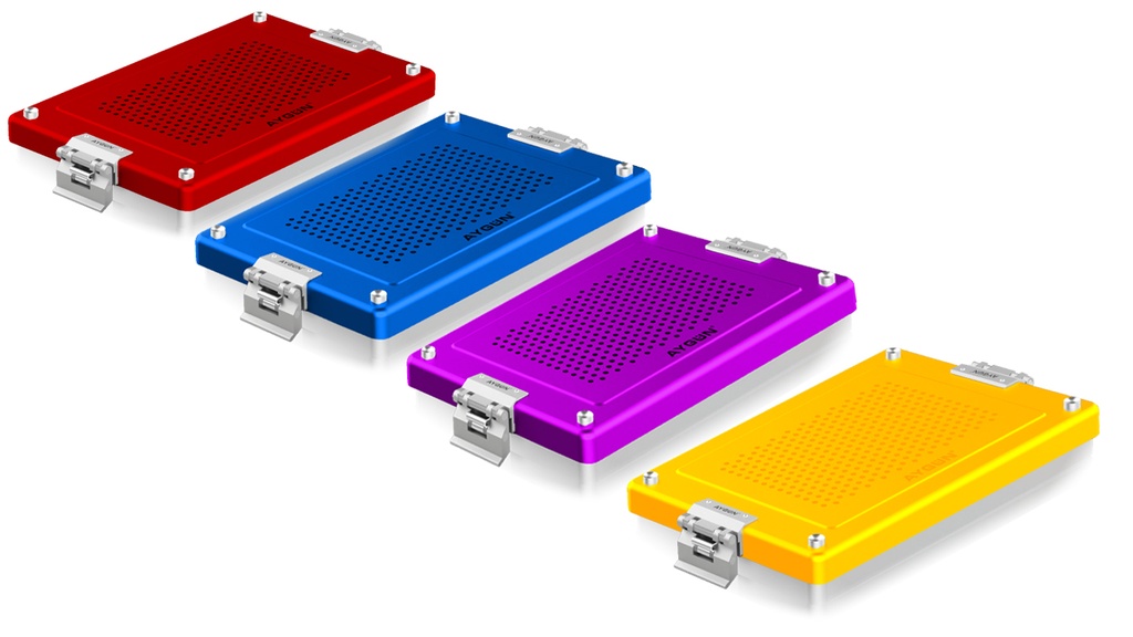 Container perforé modèle A - couleur jaune- Aygün - Delynov