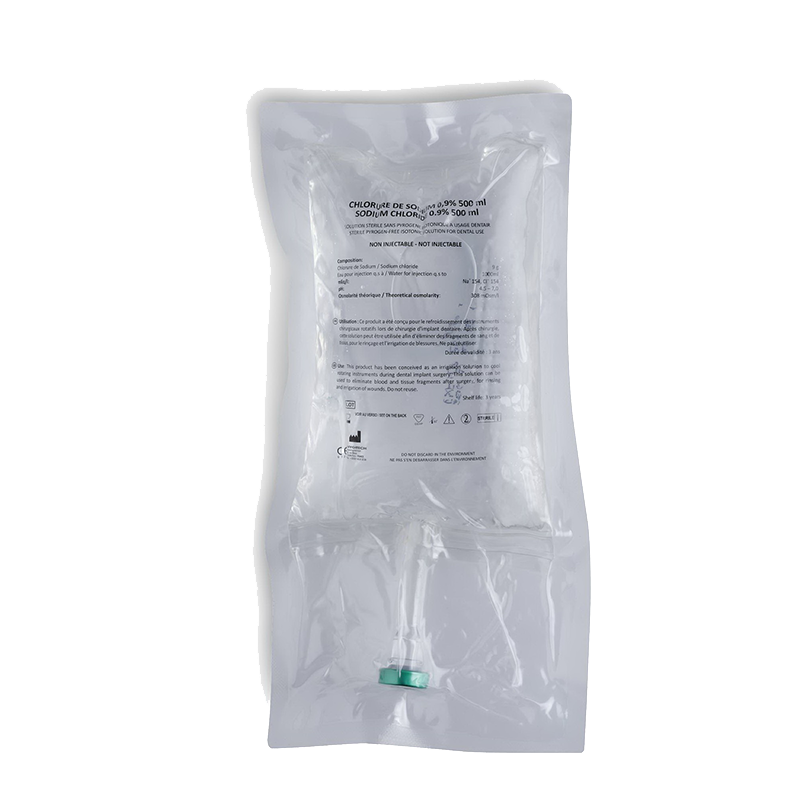 Poche de solution saline 500 ml (La boîte de 15) CHLORURE DE SODIUM - Hygitech - Delynov
