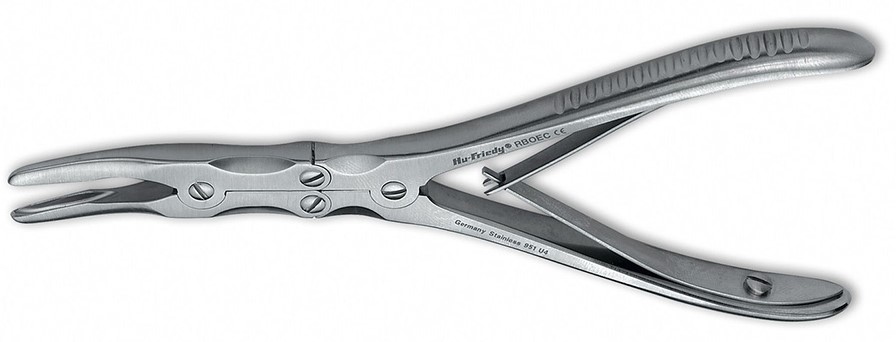 Boehler Gouge Forceps 15cm modified double curved (RBOEC)