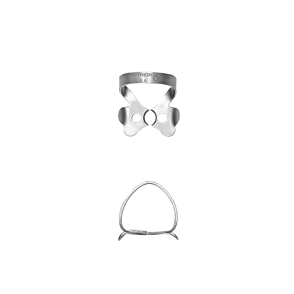 Rubber dam clamp #00 lower canines and first premolars