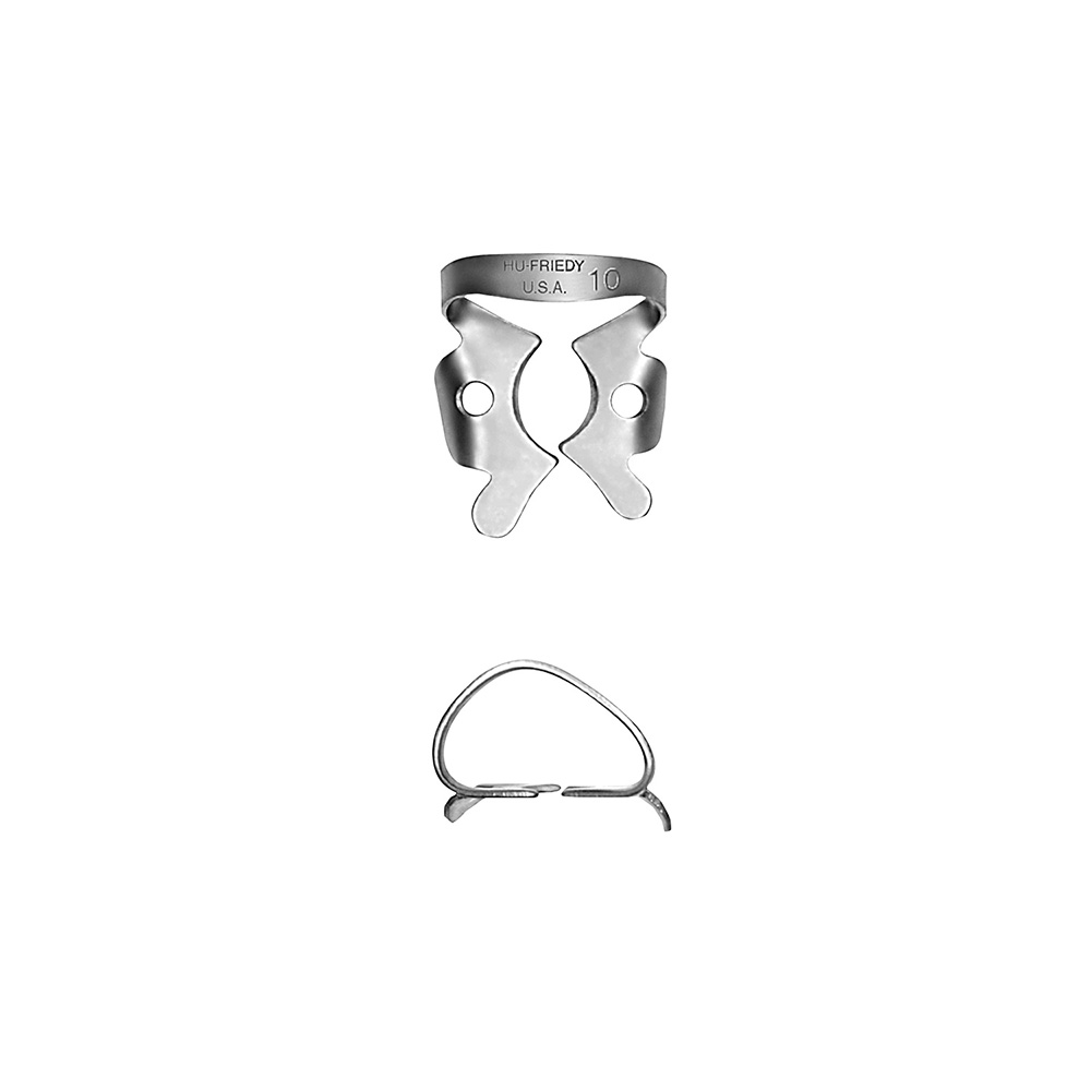 Rubber dam clamp #10 small upper left and lower right molars
