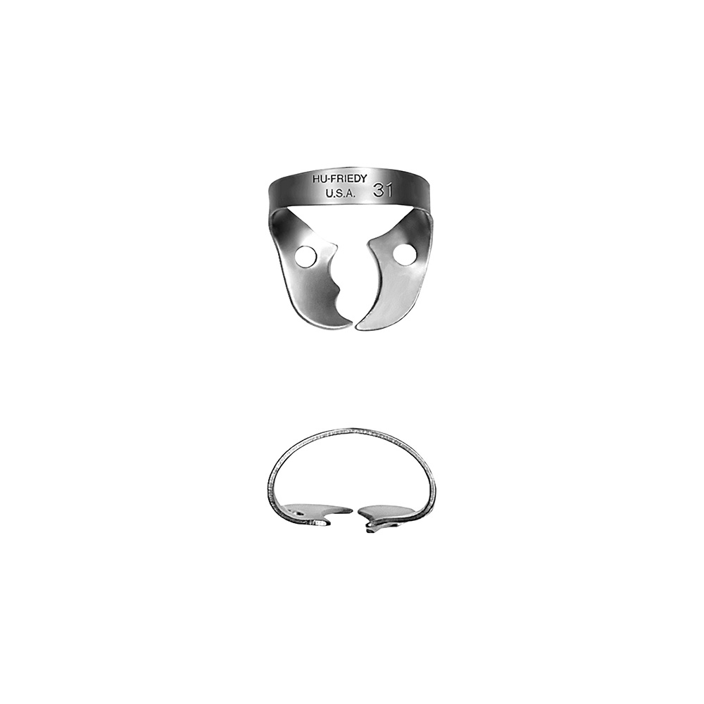 Rubber dam clamp #31 left upper molars