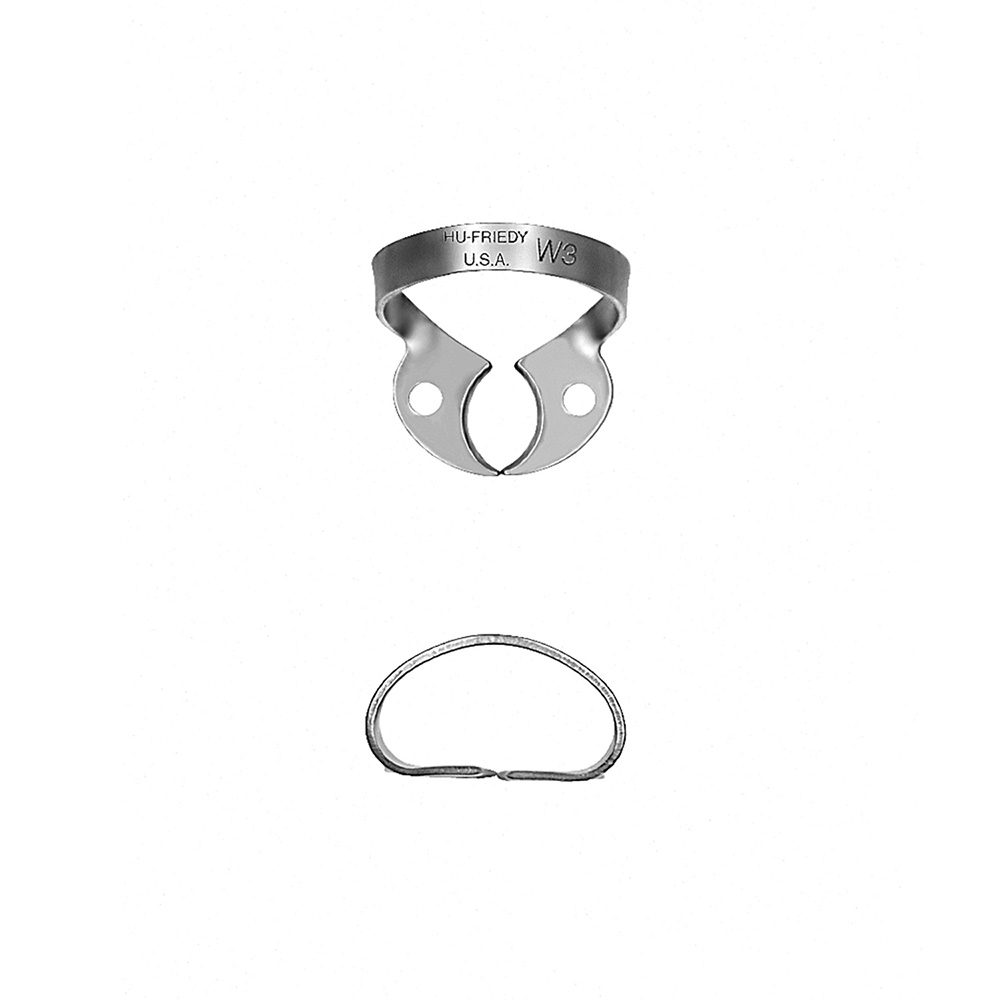 Rubber dam clamp #W3 small lower molars