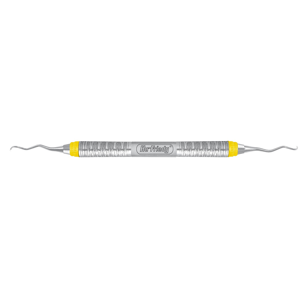 Curette Gracey #215/216 manche #7 conv-conc jaune (SG215/1675) - Hu-Friedy - Delynov
