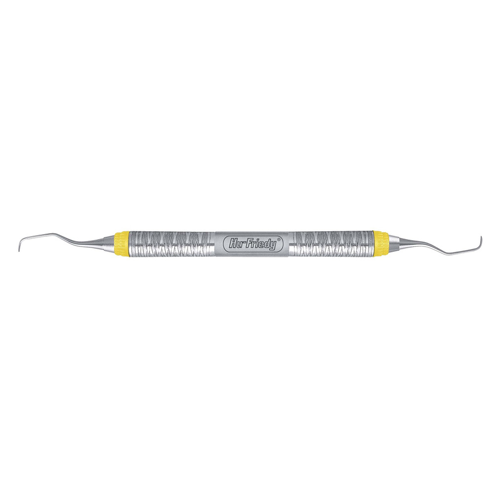 Gracey curette #5/6 #7 handle oral/labial yellow