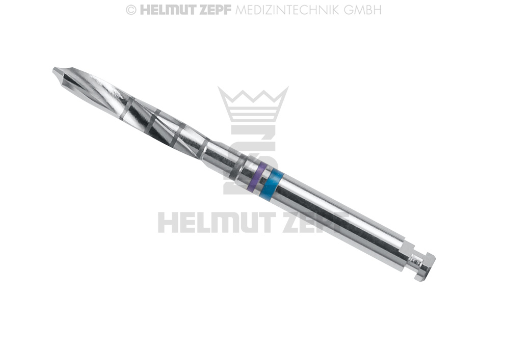 Fraise chirurgicale pour perçage osseux, diamètre 2,0 mm, profondeur 12 mm - Helmut Zepf (08.524.19) - Delynov