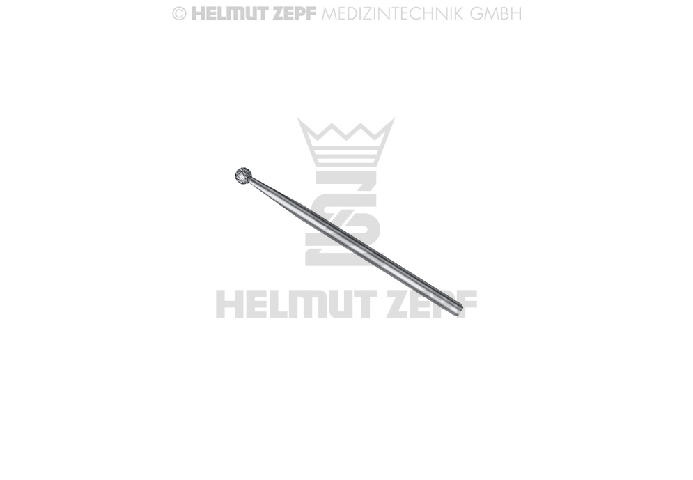 Diamant rond chirurgical pour pièce à main, diamètre 1,6 mm - Helmut Zepf (08.906.016C) - Delynov