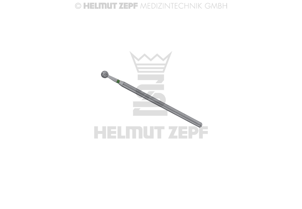 Round surgical diamond for handpiece, diameter 2.9mm - Helmut Zepf (08.906.029C) - Delynov