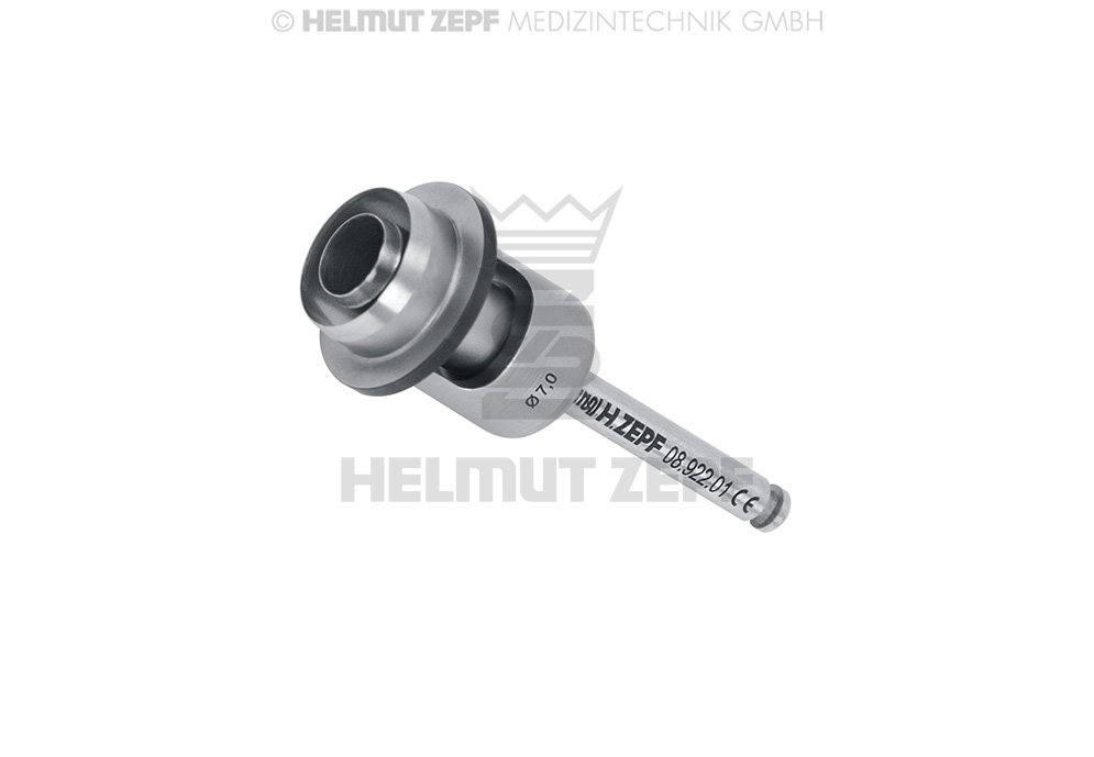 Poinçon chirurgical à anneau avec butée de profondeur 3 mm, diamètre intérieur 4 mm, diamètre extérieur 7 mm - Helmut Zepf (08.922.01) - Delynov