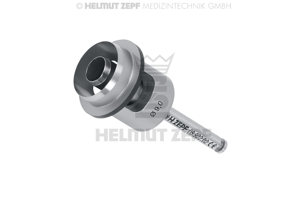 Pince emporte-pièce chirurgicale, anneau intérieur 4 mm, anneau extérieur 9 mm, profondeur 3 mm - Helmut Zepf (08.922.02) - Delynov