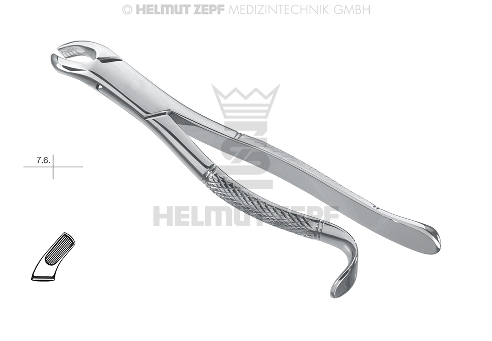 Harris surgical dental extraction forceps, American pattern, Figure 18R - Helmut Zepf (14.018.16) - Delynov