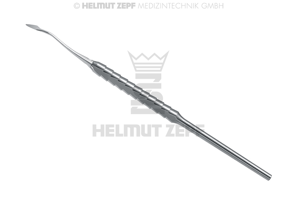 Desmotome approximal à courbure mésiale pour incision, largeur 3 mm, connexion M4x0,5, embout unique - Helmut Zepf (17.045.05) - Delynov