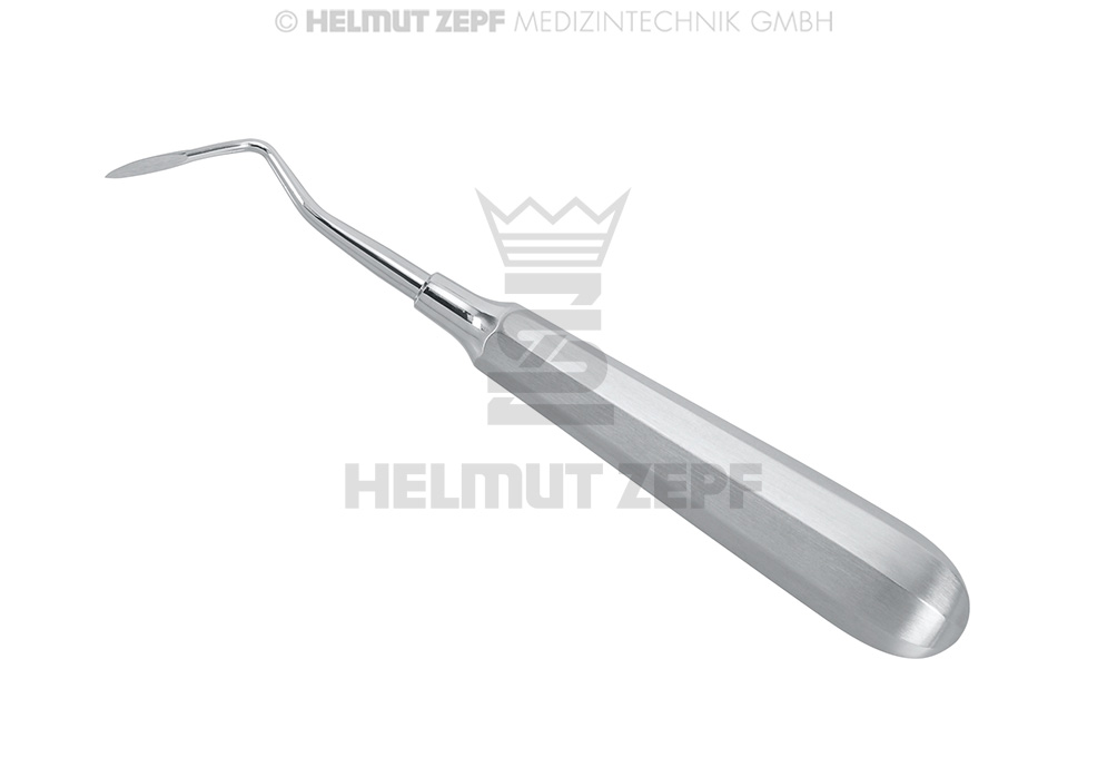 Heidbrink surgical fragment ejector, figure 3, curved - Helmut Zepf (17.051.03K) - Delynov