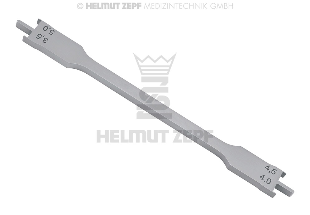 Bracket positioner for .018 slot, stainless steel, length 13 cm - Helmut Zepf (19.260.00AS) - Delynov