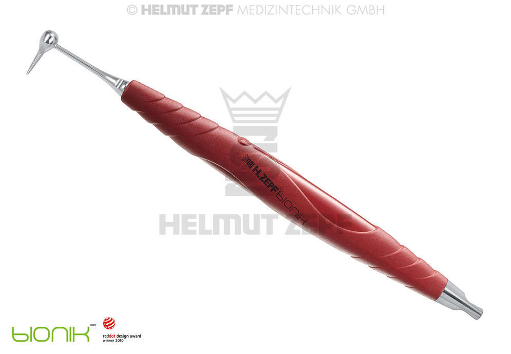 Élévateur chirurgical selon Dr. Wietzorke pour mise en place de prothèses dentaires - Helmut Zepf (19.265.03) - Delynov