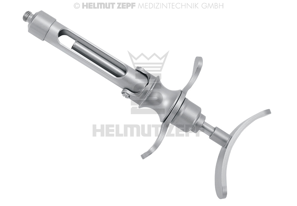 Seringue à carpule cylindrique en inox, 1,8 ml, auto-aspiration, filetage US - Helmut Zepf (19.700.01US) - Delynov